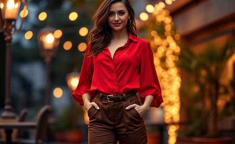 antilatrat.ro | Pantaloni maro pentru un look de seară: sugestii de topuri